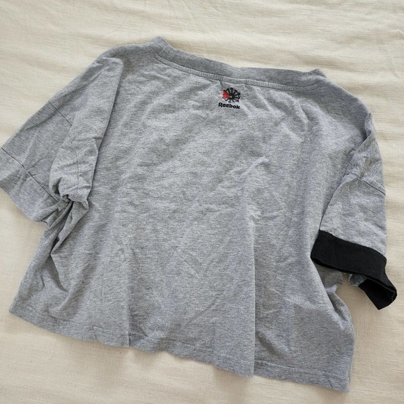 Reebok crop top grey sporty large - Picture 6 of 7